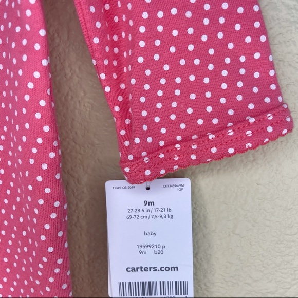 Carter's Pink Polka Dot Little Sister Sleeper - Picture 5 of 5
